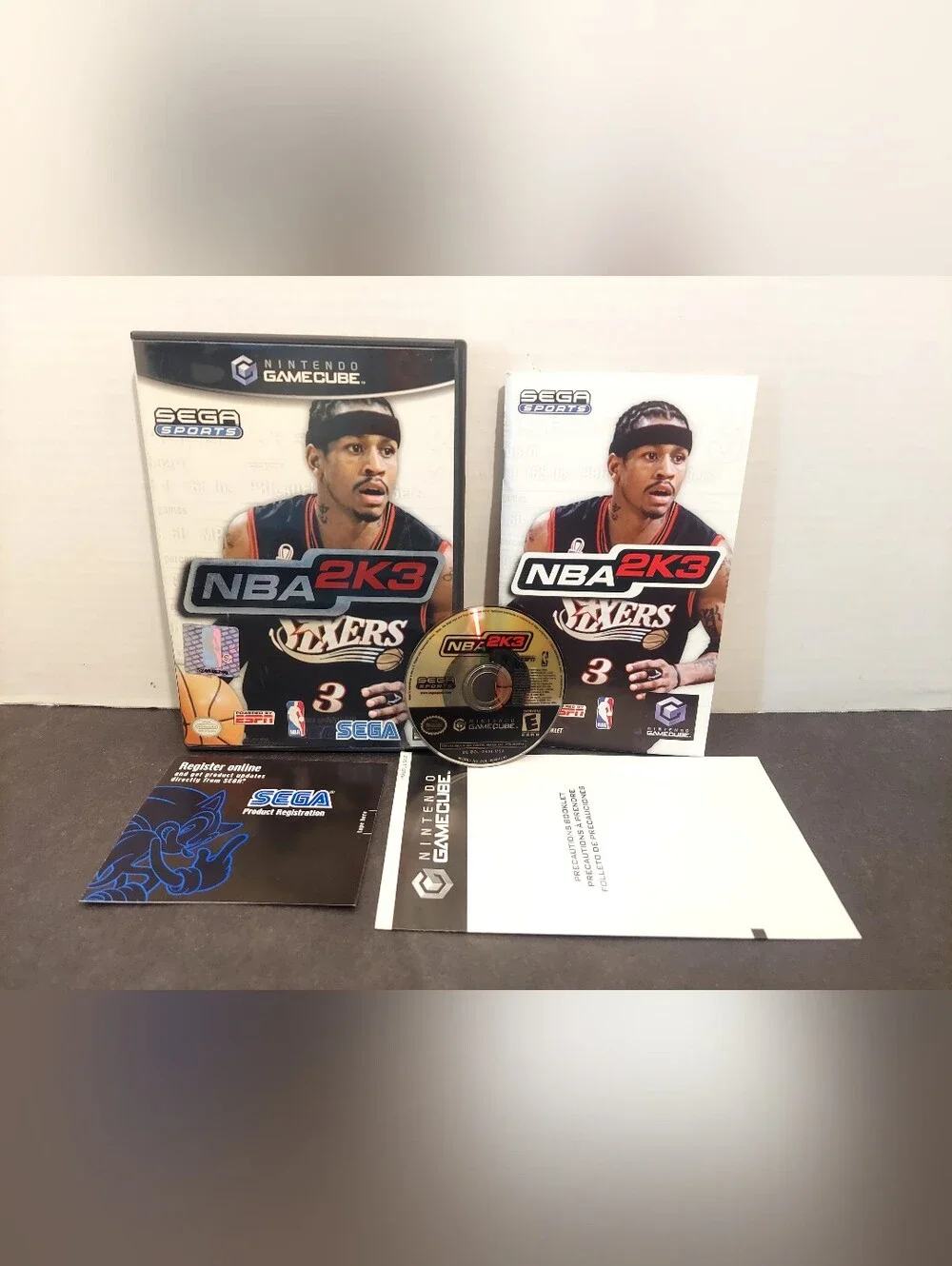 Nba 2K3 Gamecube Complete with manual Nba 2K3 Nintendo GameCube cib Basketball